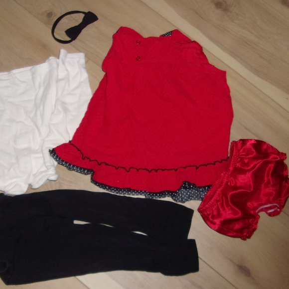 🌟 BUNDLE Size 24m 24  m baby girls set LOT pants christmas shirt outfit dress - Picture 4 of 5